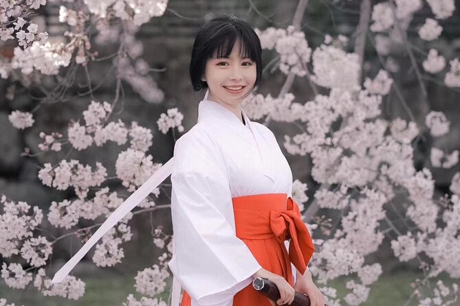 Experience a Different Cross-Dressing Experience in Kyoto, Osaka, Miko Kimono