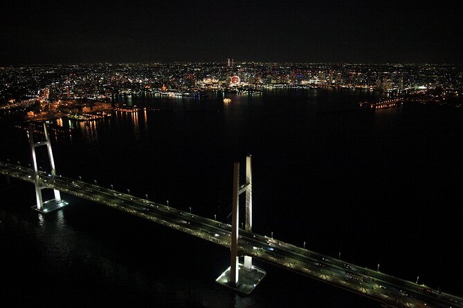 Yokohama: Private Night View Helicopter Tour
