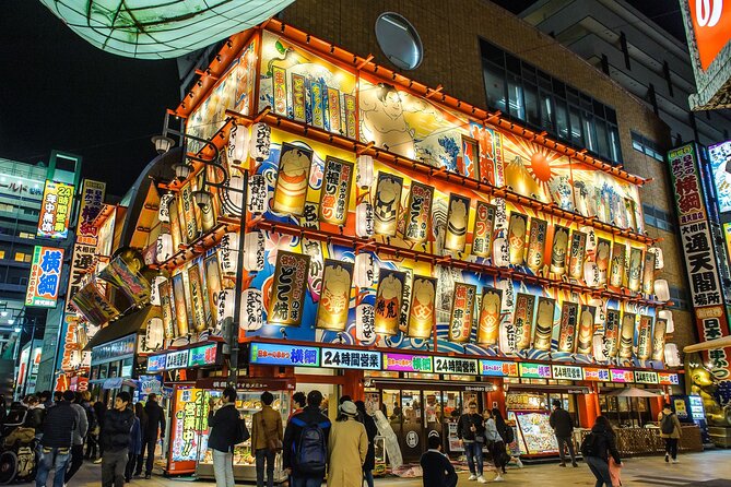 Street Food Osaka Shinsekai Shared Walking Tour With Local Guide - Authentic Osaka Street Food