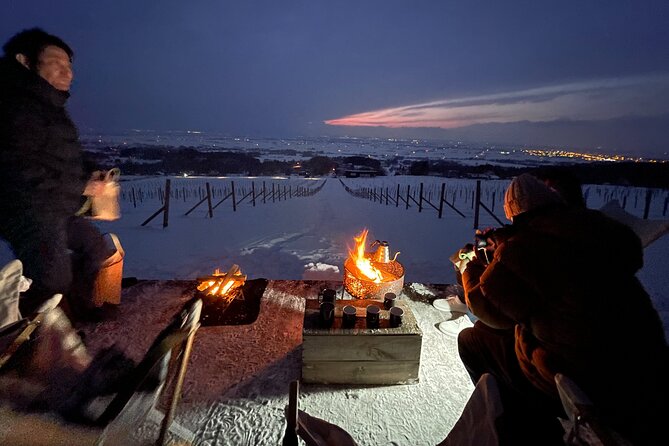 Private Deck Bonfire Café: Winter Evening Sky - Meeting and Pickup