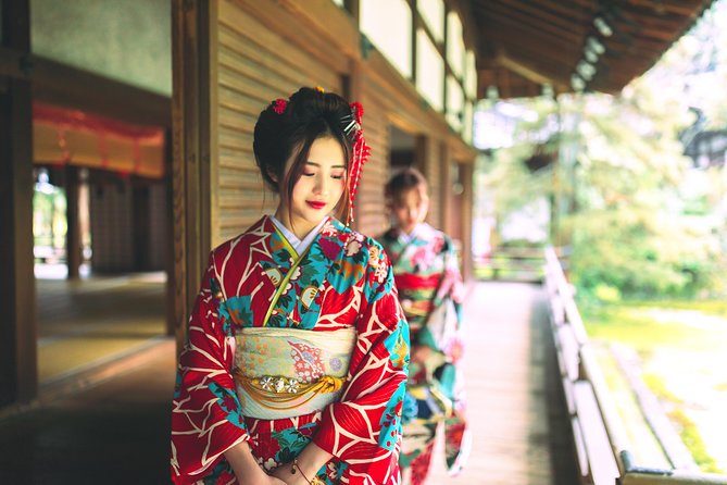 Long-sleeved Furisode Kimono Experience in Kyoto - Provided by Kyoto Kimono Rental Rei