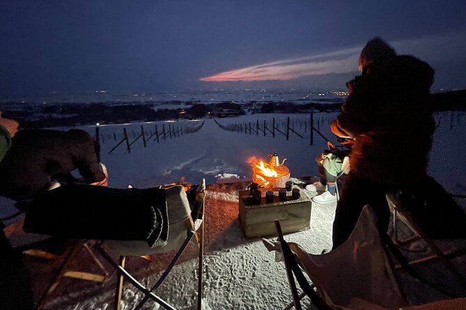 Private Deck Bonfire Café: Winter Evening Sky - Pricing and Terms