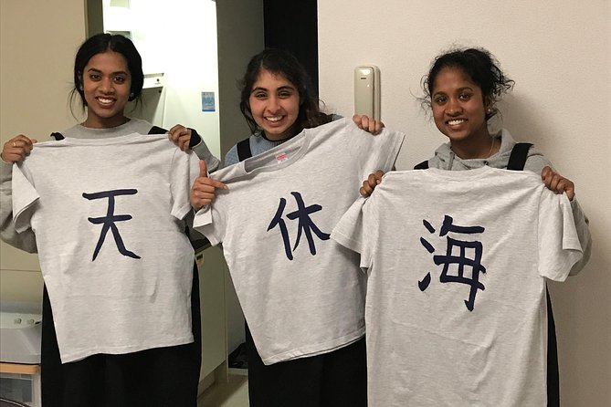 Calligraphy and Make Your Own Kanji T-Shirt in Kyoto - Cancellation Policy