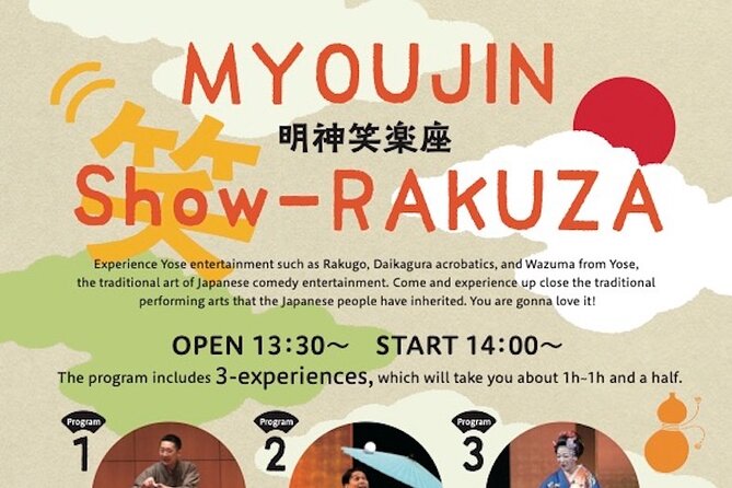 Myojin Show Rakuza - Traditional Rakugo, Juggling and Magic Show - Ticket Information
