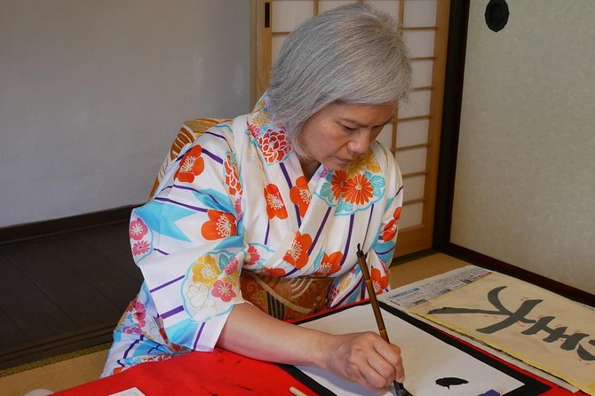 Cultural Activity in Miyajima:Kimono, Tea Ceremony, Calligraohy and Amulet - Writing Your Name in Japanese