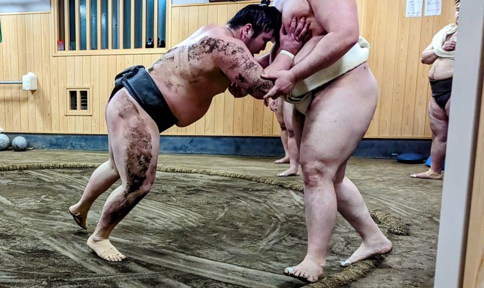 Tokyo: Morning Sumo Practice Viewing - Capture Unforgettable Moments With Sumo Wrestlers