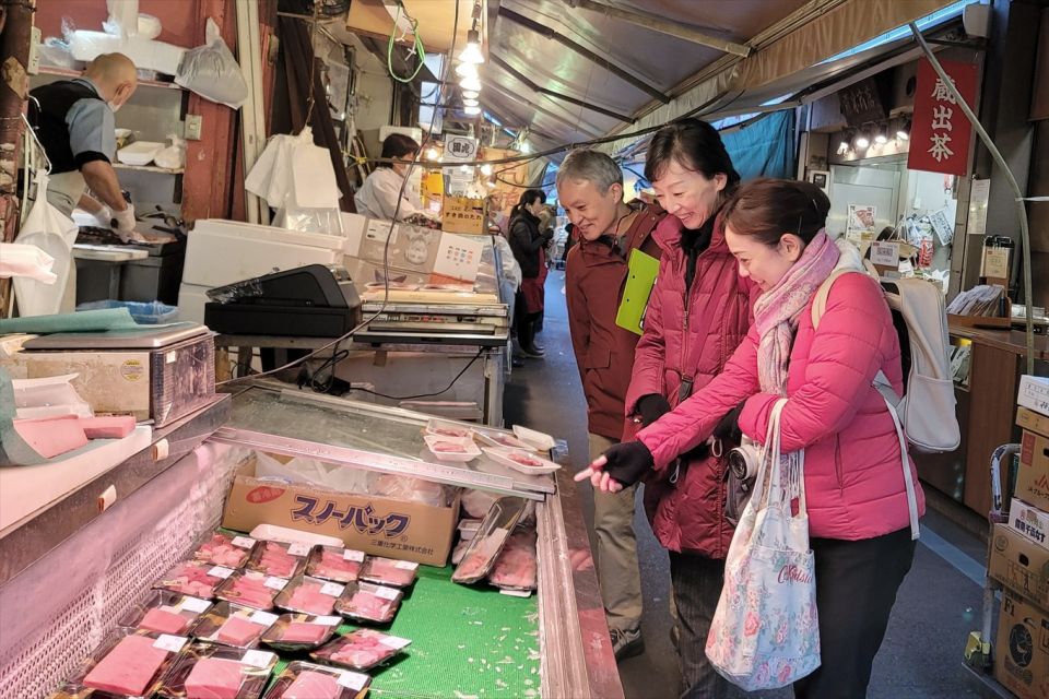 Tokyo: Tsukiji Market Guided Tour & Sushi-Making Experience - Visiting Michelin-Star Chef Stores