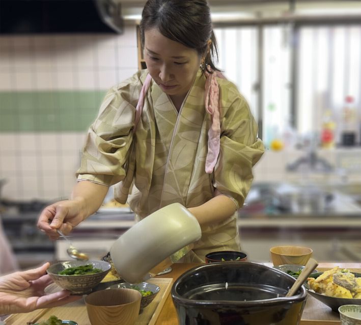 Osaka Authentic Tempura & Miso Soup Japan Cooking Class - Directions